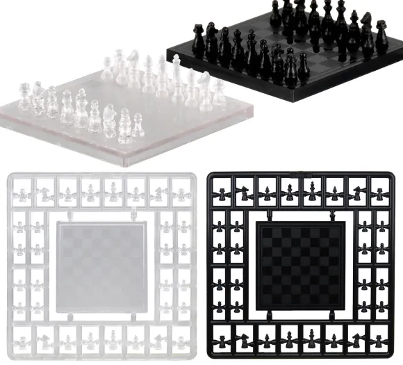 1/12 Chess with Puripura Figures (Clear x Black)
