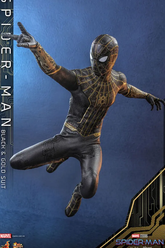 1/6 Movie Masterpiece - Fully Poseable Figure: Spider-Man: No Way Home - Spider-Man (Black & Gold Suit Version)
