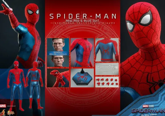 1/6 Movie Masterpiece - Fully Poseable Figure: Spider-Man: No Way Home - Spider-Man (New Red & Blue Suit)