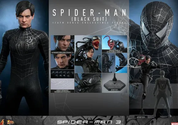 1/6 Movie Masterpiece - Fully Poseable Figure: Spider-Man 3 - Spider-Man (Black Suit)