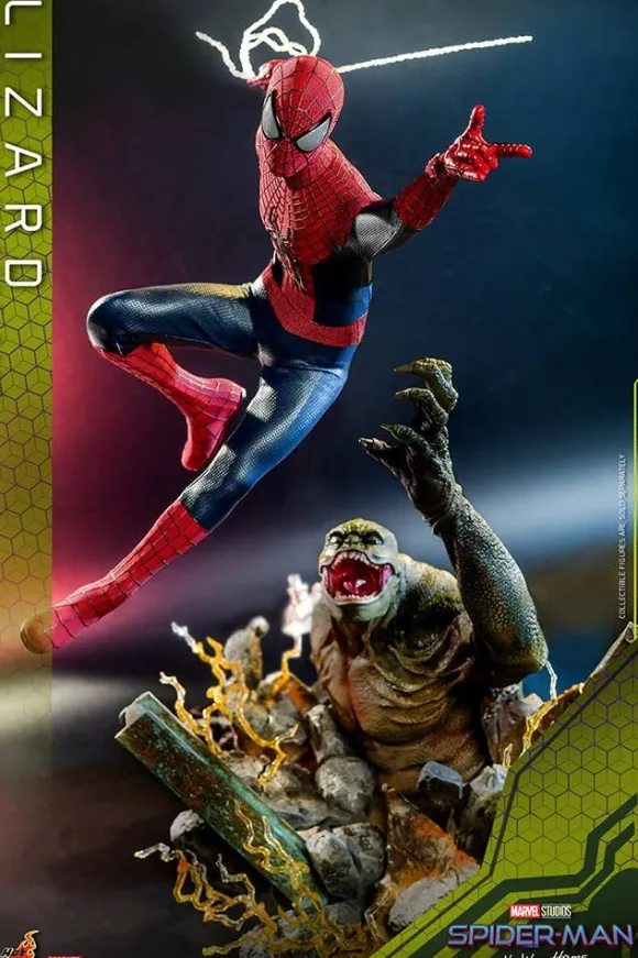 1/6 Movie Masterpiece - Fully Poseable Figure: The Amazing Spider-Man 2 - The Amazing Spider-Man & Lizard (Diorama Base) Set