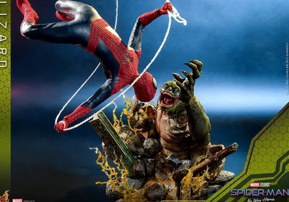 1/6 Movie Masterpiece - Fully Poseable Figure: The Amazing Spider-Man 2 - The Amazing Spider-Man & Lizard (Diorama Base) Set