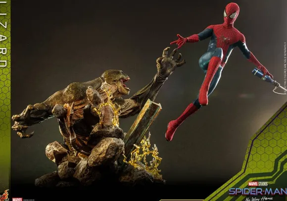 1/6 Movie Masterpiece - Fully Poseable Figure: The Amazing Spider-Man 2 - The Amazing Spider-Man & Lizard (Diorama Base) Set