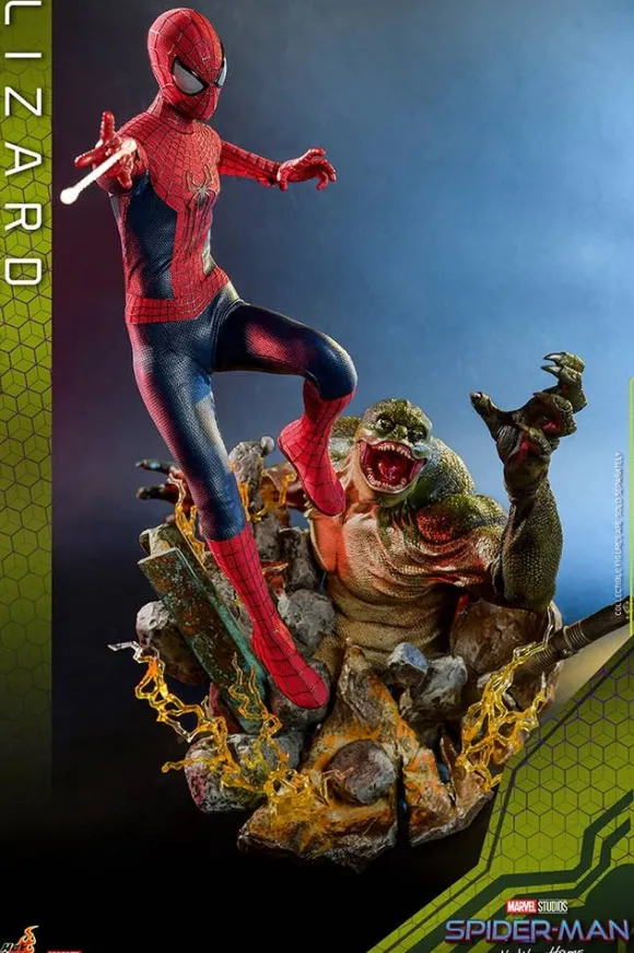 1/6 Movie Masterpiece - Fully Poseable Figure: The Amazing Spider-Man 2 - The Amazing Spider-Man & Lizard (Diorama Base) Set
