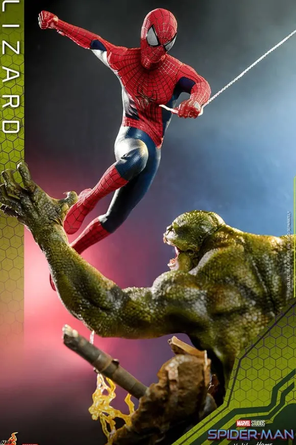 1/6 Movie Masterpiece - Fully Poseable Figure: The Amazing Spider-Man 2 - The Amazing Spider-Man & Lizard (Diorama Base) Set