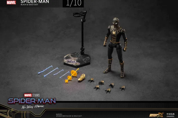 1/10 Spiderman Black & Gold Suit - No Way Home (7-inch X Series)