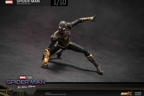1/10 Spiderman Black & Gold Suit - No Way Home (7-inch X Series)