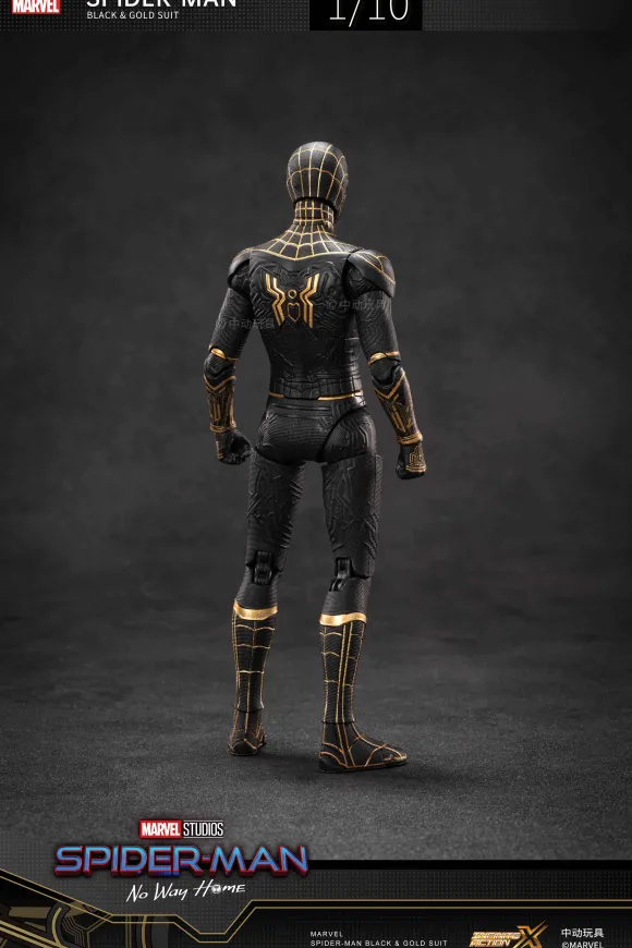 1/10 Spiderman Black & Gold Suit - No Way Home (7-inch X Series)