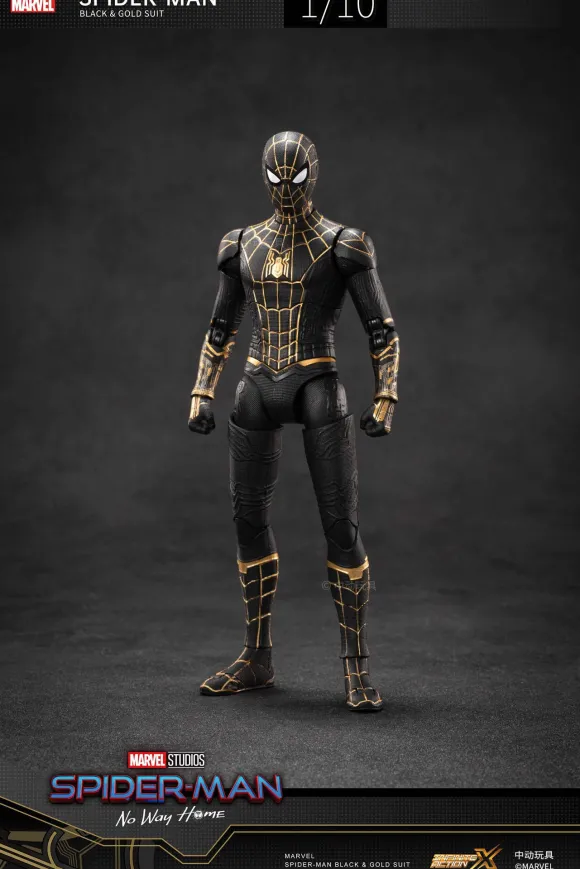 1/10 Spiderman Black & Gold Suit - No Way Home (7-inch X Series)