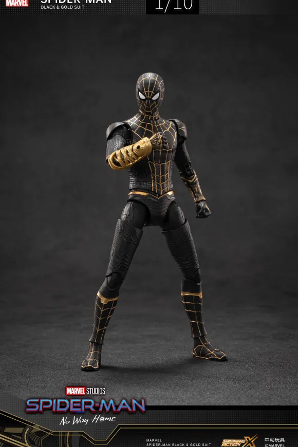 1/10 Spiderman Black & Gold Suit - No Way Home (7-inch X Series)