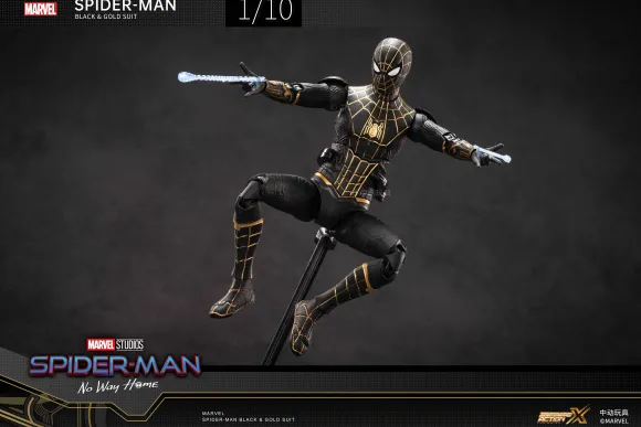 1/10 Spiderman Black & Gold Suit - No Way Home (7-inch X Series)