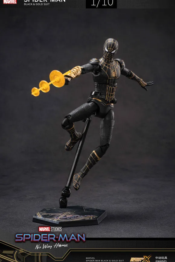 1/10 Spiderman Black & Gold Suit - No Way Home (7-inch X Series)