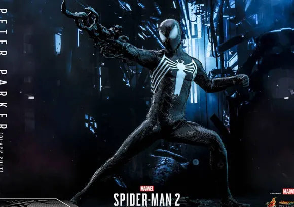 1/6 Video Game Masterpiece - Fully Poseable Figure: Marvel's Spider-Man 2 - Peter Parker (Black Suit)