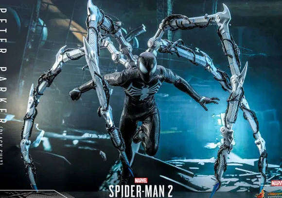 1/6 Video Game Masterpiece - Fully Poseable Figure: Marvel's Spider-Man 2 - Peter Parker (Black Suit)