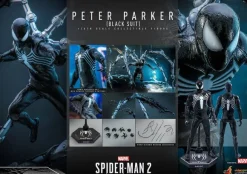 1/6 Video Game Masterpiece - Fully Poseable Figure: Marvel's Spider-Man 2 - Peter Parker (Black Suit)