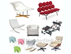 1/12 Design Interior Collection Designers Chair Limited Colors Vol.3: 1Box (6pcs)