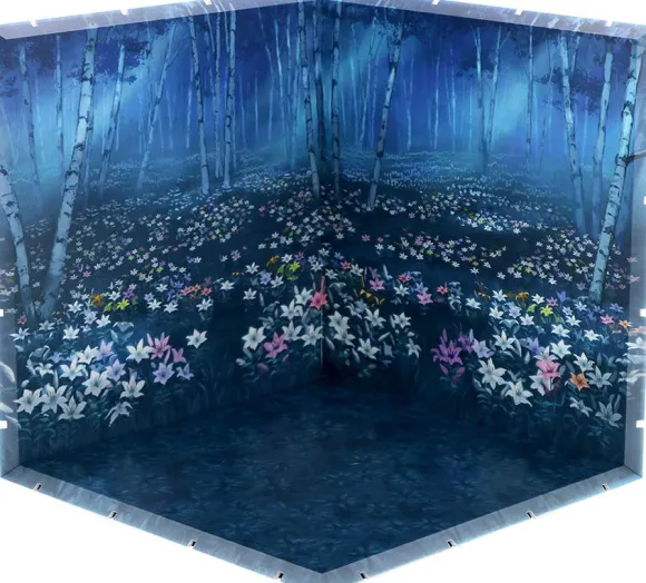 Dioramansion 200 White Birch & Lilies