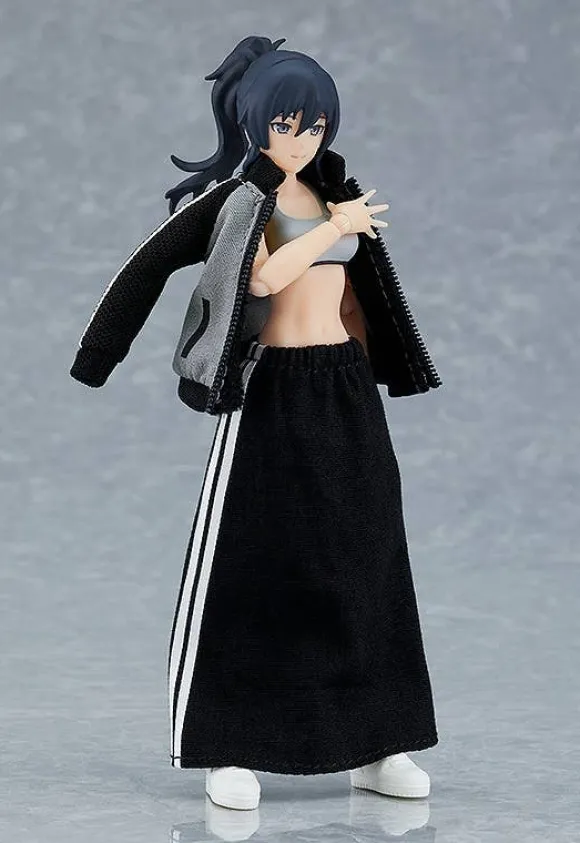 figma Female Body (Makoto) with Tracksuit + Tracksuit Skirt Outfit