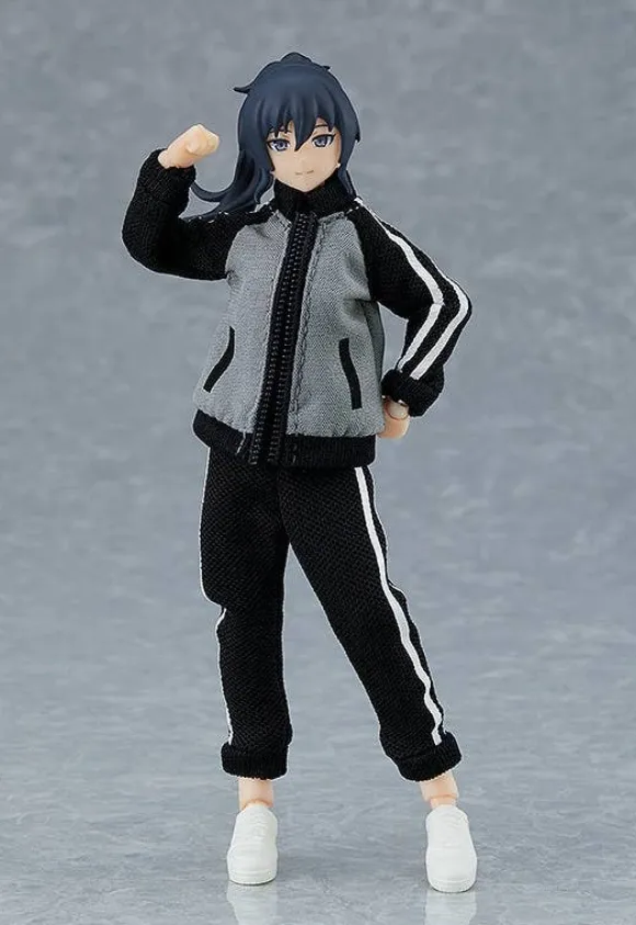figma Female Body (Makoto) with Tracksuit + Tracksuit Skirt Outfit