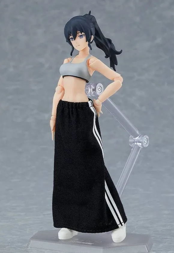 figma Female Body (Makoto) with Tracksuit + Tracksuit Skirt Outfit