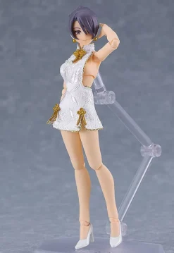 figma Female Body (Mika) with Mini Skirt Chinese Dress Outfit (White)