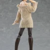 figma Styles Off-the-Shoulder Sweater Dress (Pink Beige)