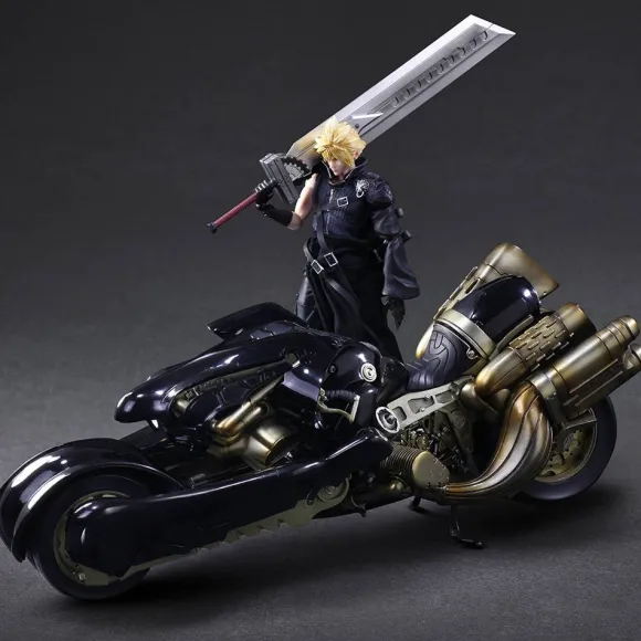Final Fantasy VII Advent Children Play Arts Kai: Cloud & Fenrir