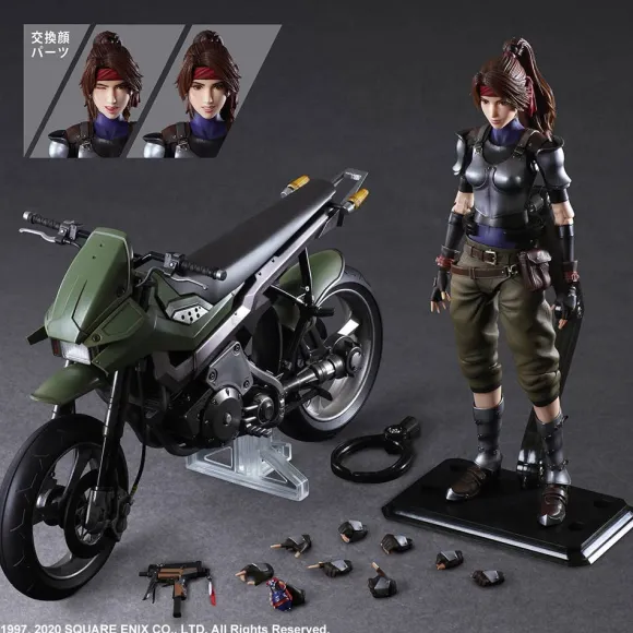 Final Fantasy VII Remake: Play Arts Kai Jessie & Motor Bike Set