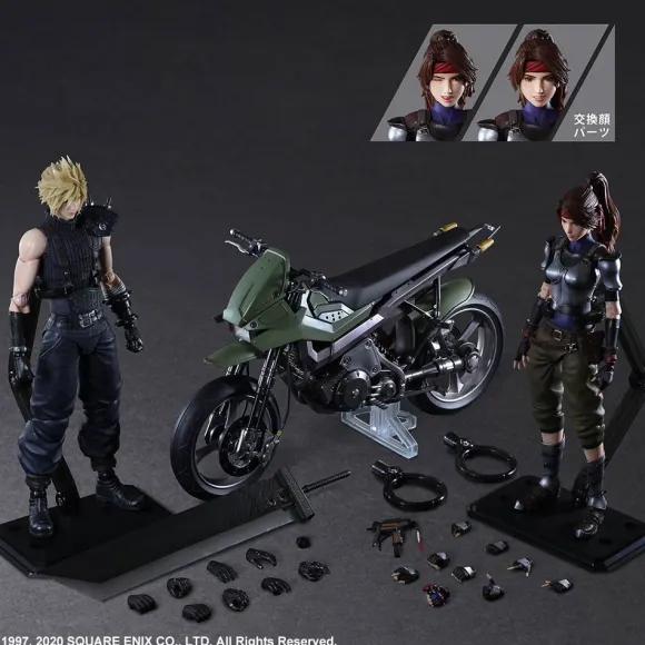 Final Fantasy VII Remake: Play Arts Kai Jessie, Cloud & Motor Bike Set