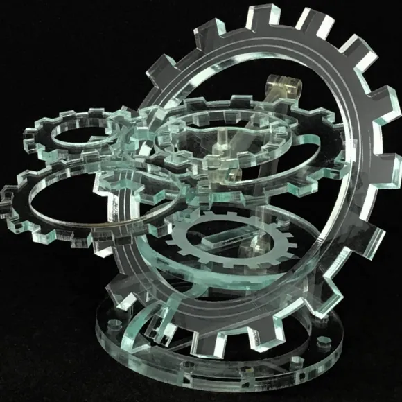 Gear Display Base Set (Gear Display Base + Acrylic Gear Set)