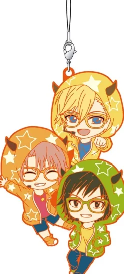 Idolish 7: Nendoroid Plus Unit Rubber Charm Strap Yamato & Mitsuki & Nagi