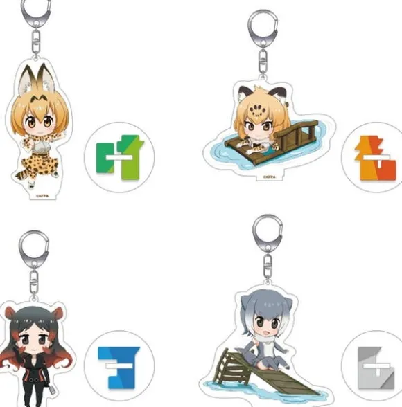 Kemono Friends: Nendoroid Plus Acrylic Keychain Set Savannah & Jungle
