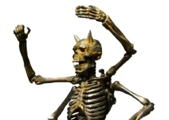 KT Project KT-005 Takeya Style Jizai Okimono - Skeleton Iron Rust Color