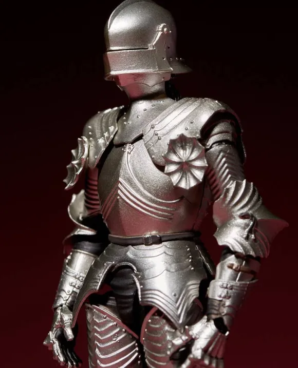 KT Project Takeya Shiki Jizai Okimono: 15th Century Gothic Style Field Armor (Silver)