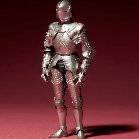 KT Project Takeya Shiki Jizai Okimono: 15th Century Gothic Style Field Armor (Silver)