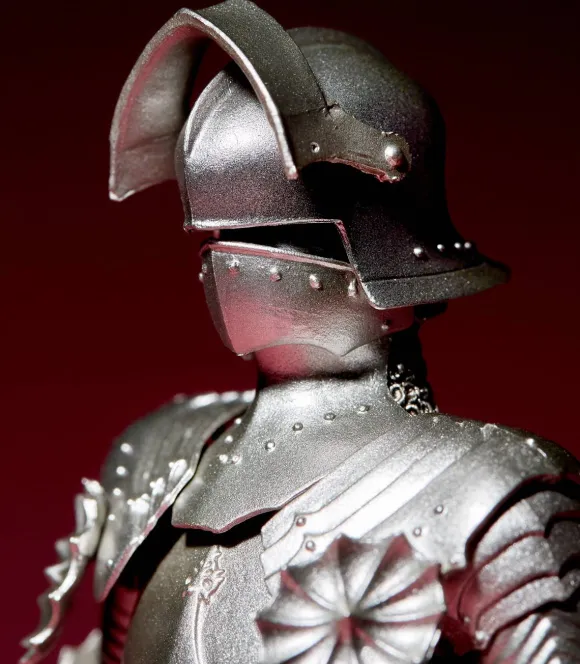KT Project Takeya Shiki Jizai Okimono: 15th Century Gothic Style Field Armor (Silver)