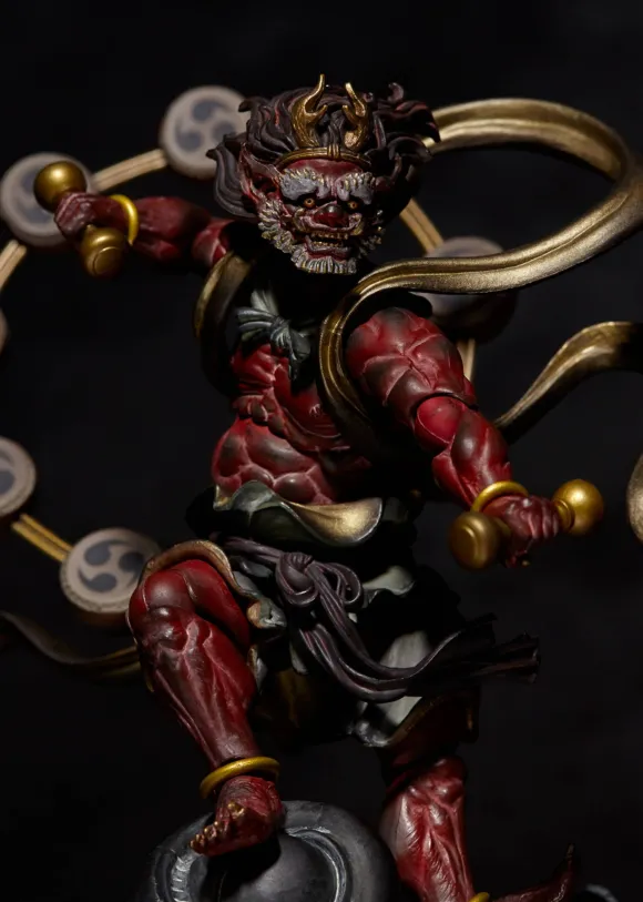 KT Project Takeya Shiki Jizai Okimono: Raijin (Red)