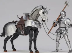 KT Project Takeya Shiki Jizai Okimono: 15th Century Gothic Equestrian Armor Silver