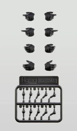 LA-OP18: figma Tactical Gloves L Size (Black) (Little Armory)