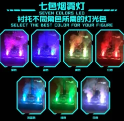 LED Smoke Stand 1/12, 1/6 Figure Compatible