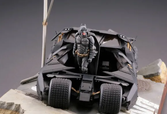 Legacy of Revoltech: The Batmobile Tumbler in Gotham City