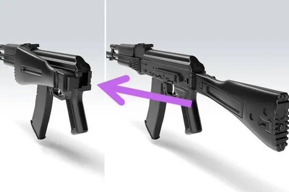 1/12 Little Armory (LA060) AK74M Type