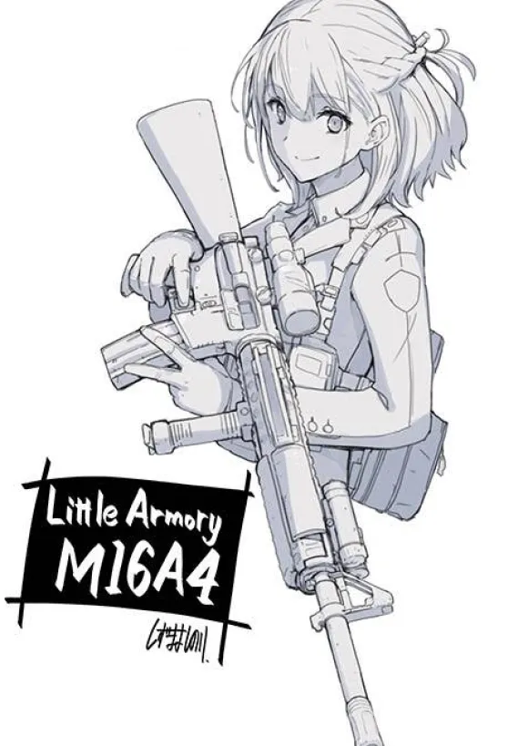 1/12 Little Armory (LA056) M16A4 Type