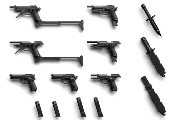1/12 Little Armory (LA049) M9 & M93R Type