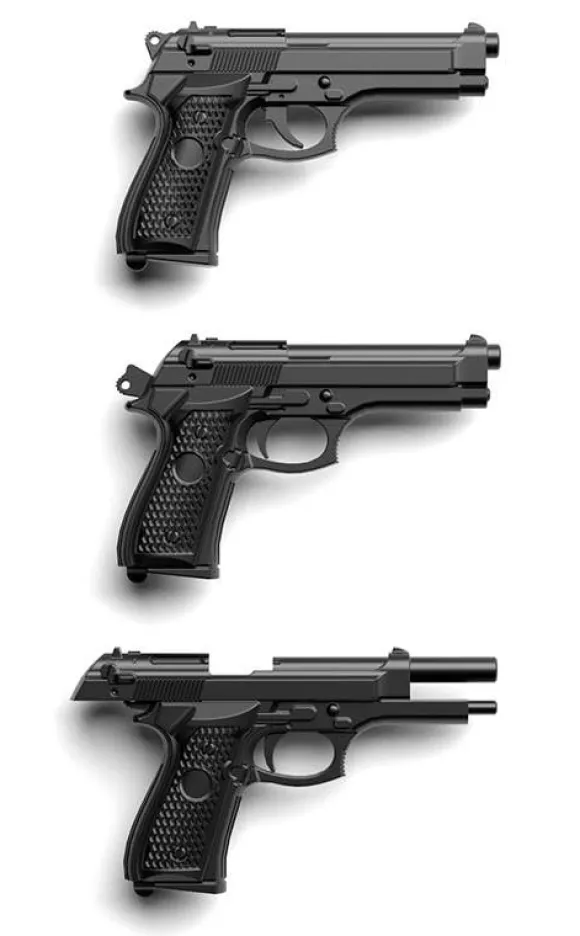 1/12 Little Armory (LA049) M9 & M93R Type