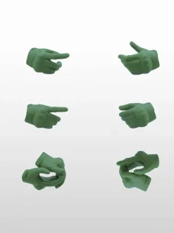 Little Armory LAOP07: figma Tactical Gloves 2 Revolver Set (Green)