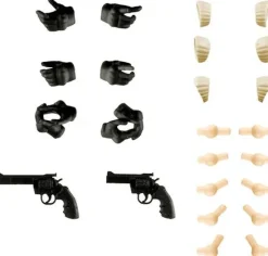1/12 Little Armory [LA-OP13] Tactical Gloves for Sousai Shojo Teien 2 Revolver Set (Black)