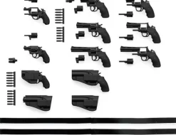 1/12 Little Armory [LA074] Revolver Set A