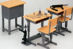 1/12 LittleArmory [LD011] Desk for Designated Defense High School & Grease Gun Set
