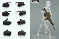 1/12 Little Armory OP03: Tactical Glove (Stealth Black) for figma